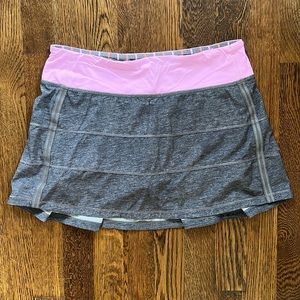 Lululemon GrayPink tennis skirt 🎾